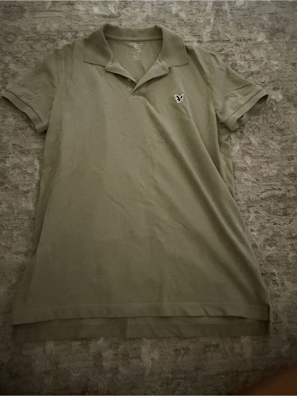 American Eagle Outfitters Olive Green Polo with Embroidered Logo